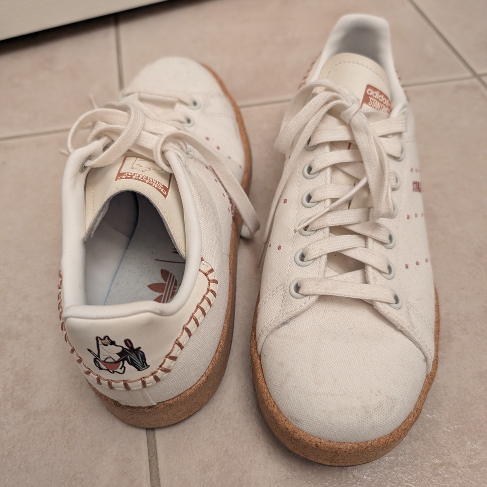 Adidas Stan Smith Moomin White Sneakers 7.5